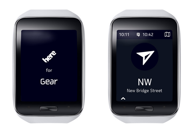 here offers fresh maps for the new samsung wearable gear s